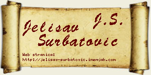 Jelisav Šurbatović vizit kartica